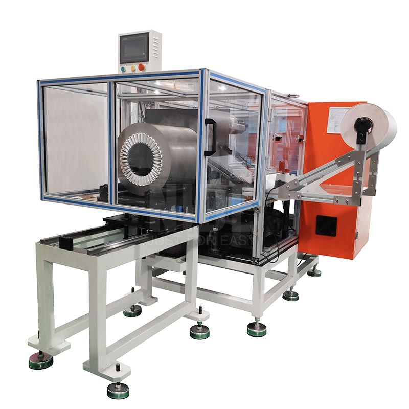 Automatic submersible motor stator slot paper inserting machine