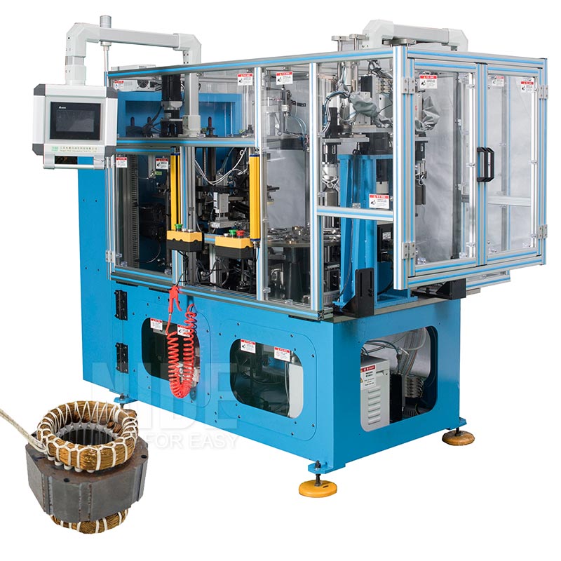 Automatic 4 stations double end motor stator lacing machine
