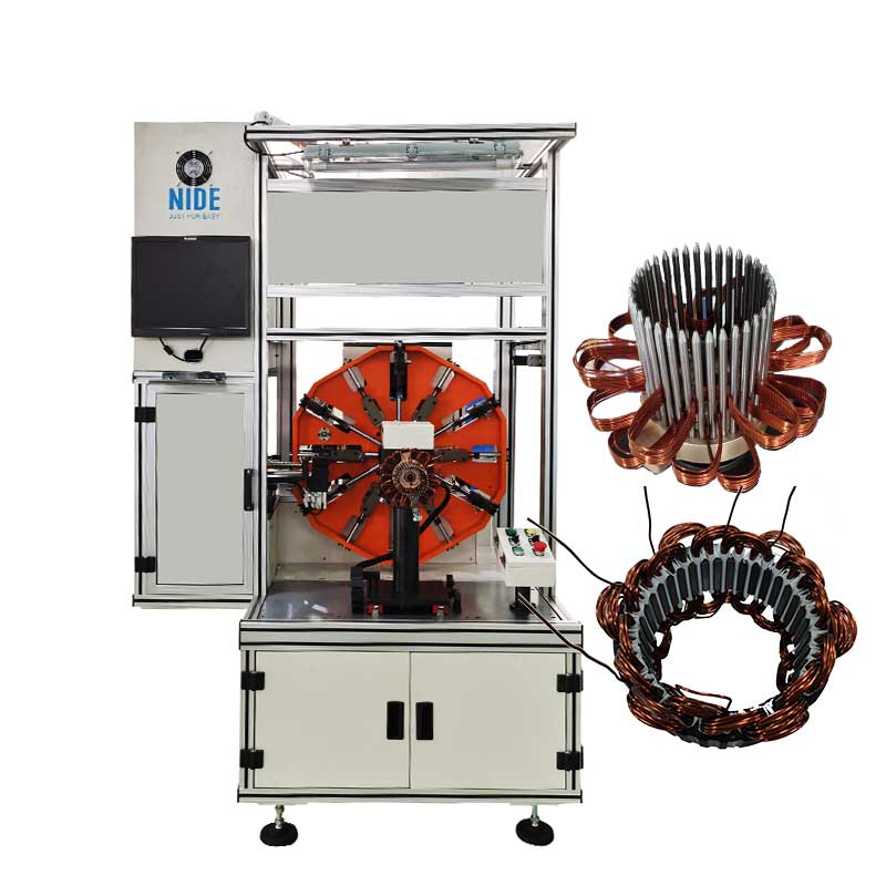 Electric Vehicle Motor Winding Machine For Alternator Wave Winding